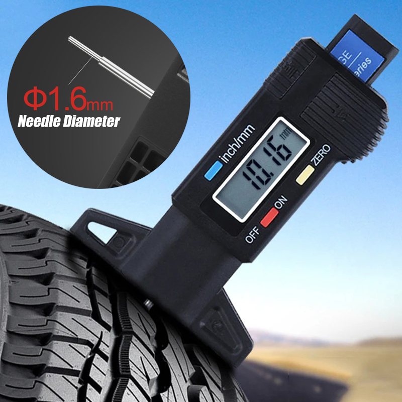 Motorcycle Brake Pads - ดิจิตอลรถจักรยานยนต์ยางรถยางความลึกวัดความลึกวัดเครื่องมือ Caliper การตรวจจับความหนาเครื่องวัด Tread เบรค Pad