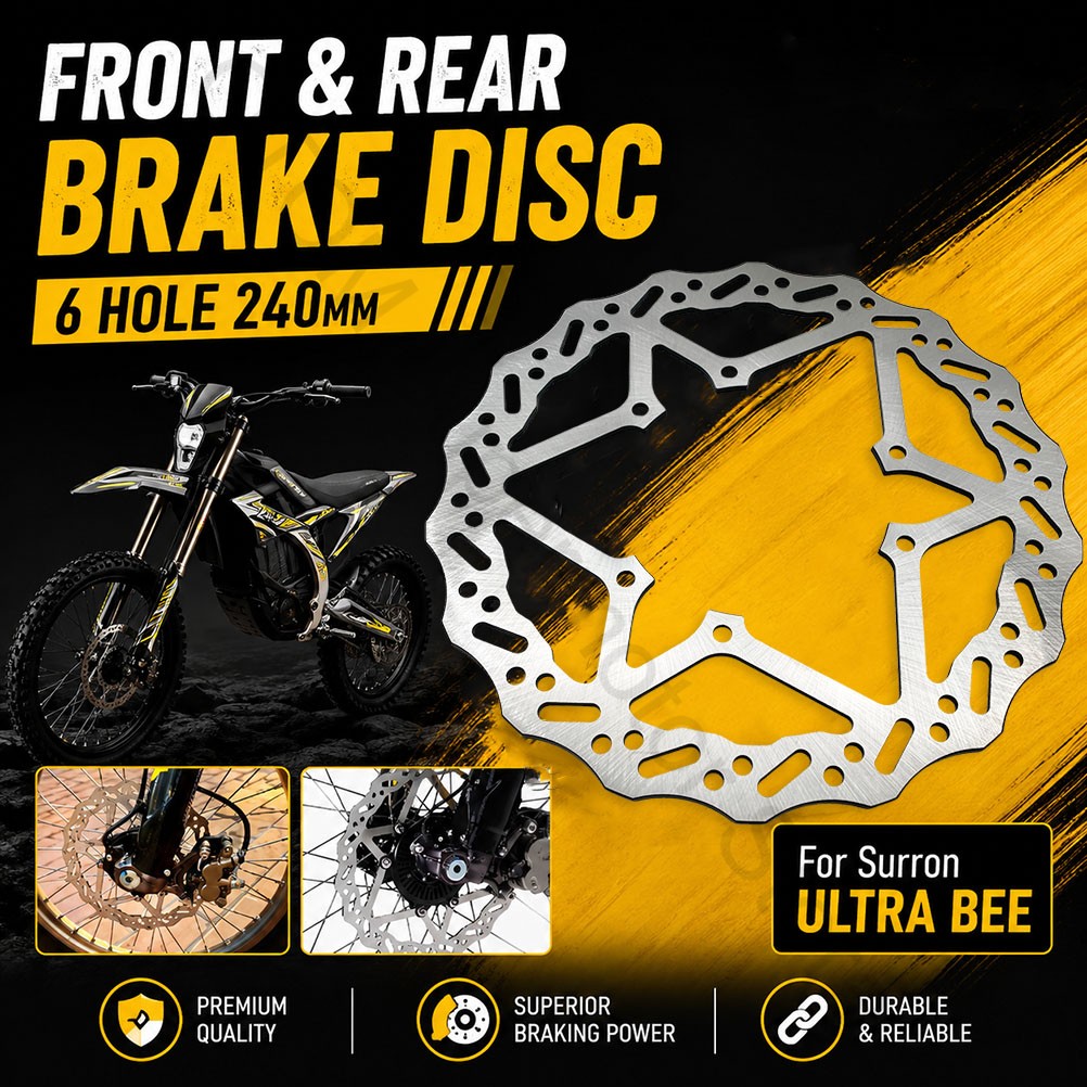 Brake Disc Motorcycle - จานเบรกหน้า-หลังสำหรับรถมอเตอร์ไซค์ Surron Ultra Bee 6 รู