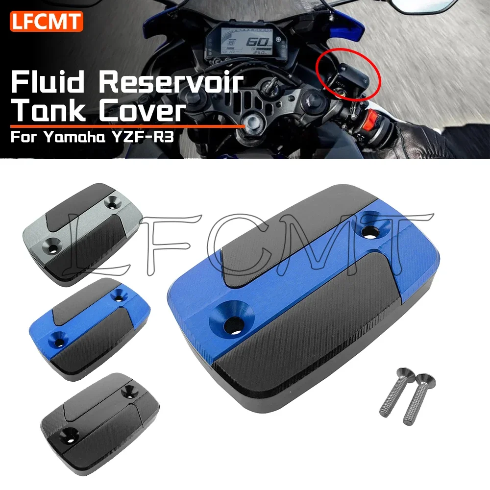 Brake Fluid - รถจักรยานยนต์ด้านหน้ากระบอกเบรคอ่างเก็บน้ําถังเบรคปั๊มน้ํามันถ้วย Fit สําหรับ Yamaha YZF-R3 YZFR3
