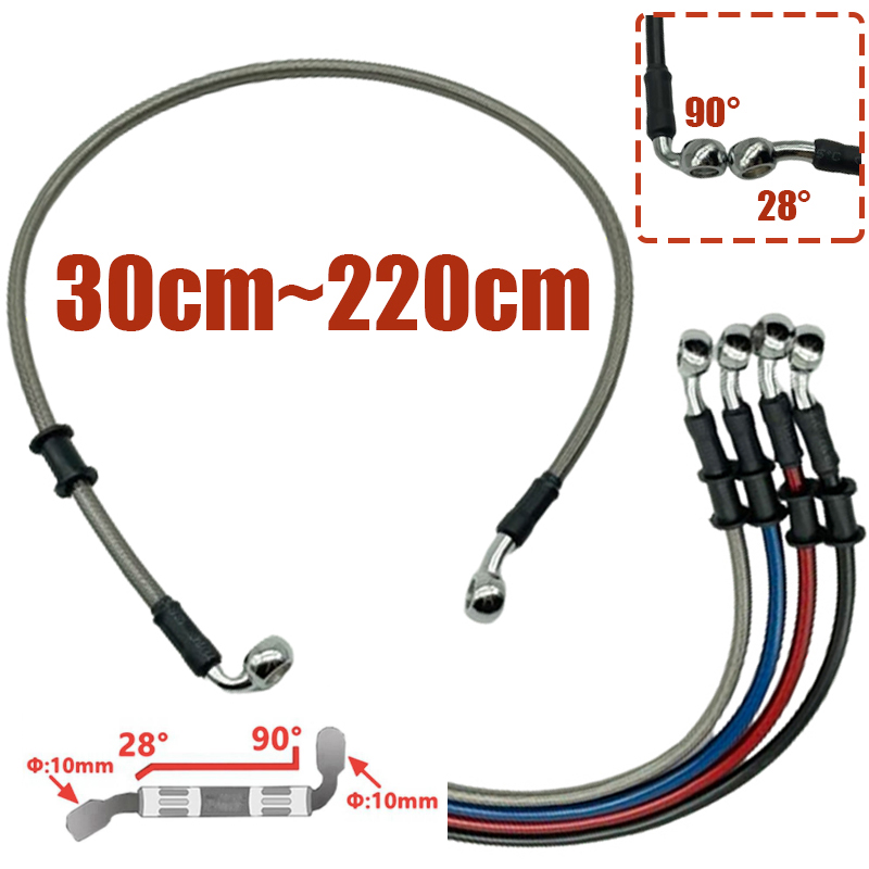 เงิน 30ซม. ถึง 220ซม. 28 ° -90 - Motorcycle Brake Cable บทวิจารณ์และราคา